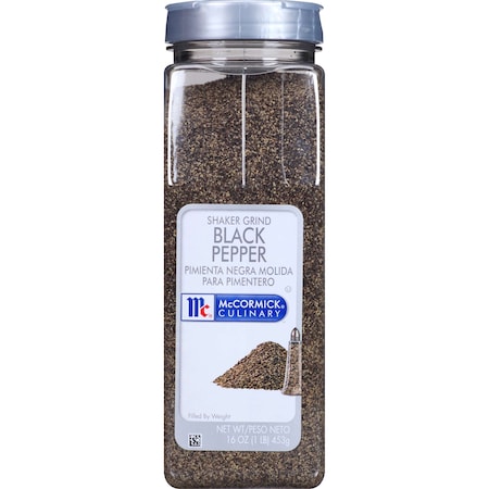 Mccormick McCormick Pepper Black Shaker Grind 1lbs Container, PK6 932619
